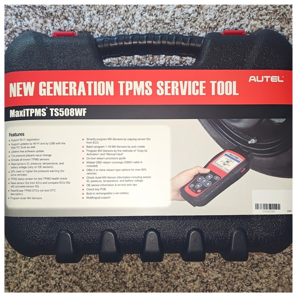 Autel MaxiTPMS TS508WF TPMS Service Tool - Black and Red - Picture 4 of 5